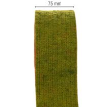 Product Felt tape, two-tone pot holder tape, 100% wool, red/green, 7.5cm wide, 5m long