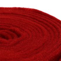 Product Felt ribbon 15cm x 5m dark red