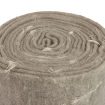 Felt ribbon wool ribbon decorative fabric gray feathers wool felt 15cm 5m