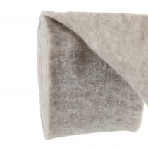 Product Felt ribbon, pot band gray-natural 15cm 5m