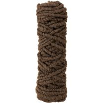 Product Brown wool cord, 25m decorative ribbon for floristry and crafts