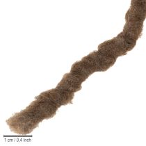 Product Brown wool cord, 25m decorative ribbon for floristry and crafts