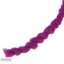 Product Purple wool cord, 25m, decorative ribbon for floristry and crafts