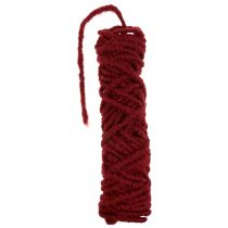 Product Felt cord fleece Mirabell 25m dark red