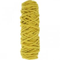 Product Felt cord sheep&#39;s wool jute wire yellow L20m