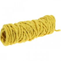 Product Felt cord sheep's wool jute wire yellow L20m