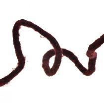 Felt cord wool cord with wire Rauris wire purple dark 20m