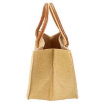 Product Felt bag raffia look 50cm x 25cm x 25cm