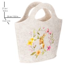 Product Felt bag with adorable Easter bunny, suitable for spring and summer, 27cm, 4 pieces