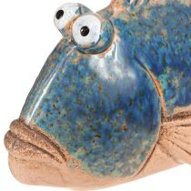 Product Fish Decoration Ceramic Blue Natural Summer Decoration 22×7×11cm