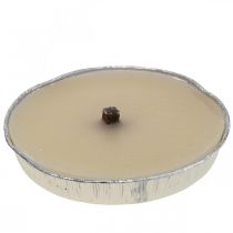 Product Flame bowl outdoor candle in aluminum bowl cream Ø17cm