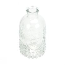 Decorative bottles mini vases glass candlesticks H12.5cm 6pcs