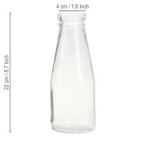 Product Bottles decoration glass bottle bottle vase glass Ø8cm 22cm
