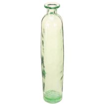 Product Bottle decoration vase glass clear/green retro Ø6.5cm H30cm