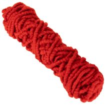 Product Fluffy Mirabell wool cord with jute, red, 25m
