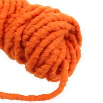 Product Felt cord fleece Mirabell 25m orange