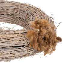 Product Brown Mixed Sheep Wool for Crafting Projects, 250g