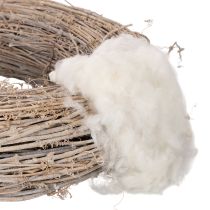 Product Natural Sheep Wool Loose White Blend 250g for Crafting and Home Décor