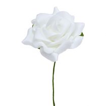 Product Foam Rose Ø 7.5cm White 18pcs