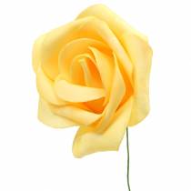 Product Foam Rose Yellow Ø15cm 4 pcs