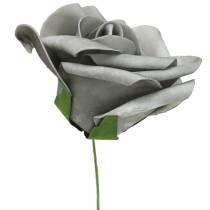 Product Foam rose Ø10cm gray 8pcs