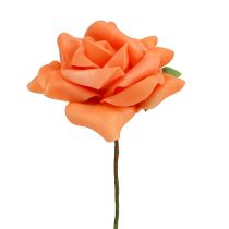 Product Foam rose Ø7.5cm orange 18p