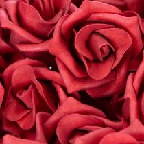 Product Artificial Red Rose with Wire Stem 5cm Head, Pack of 100