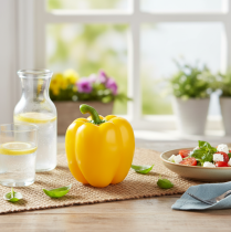 Product Food dummy decoration vegetables pepper yellow H10cm