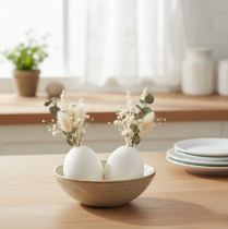 Product White chicken eggs, 10 pieces