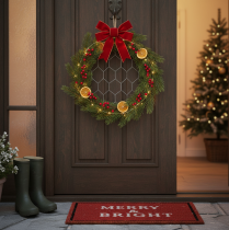 Product Decorative metal raffia hanging rings, Ø20cm, 4 pieces, boho wall decoration, window decoration