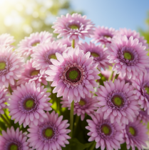 Product Artificial Flowers Gerbera Garden Artificial Flowers Purple 47cm