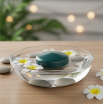 Product Floating candle for festive occasions and atmospheric decoration, 8cm, 8 pieces