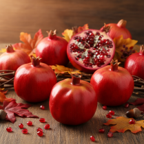 Product Pomegranate decoration fruit artificial red shop window decoration 10.5cm