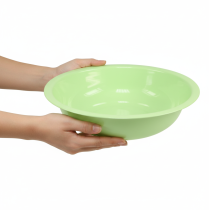 Product Decorative metal bowl, green, enamel-look metal bowl, Ø29cm
