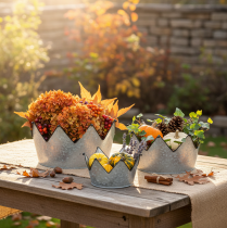 Product Decorative bowl metal bowl crown Ø26.5/22.5/19cm set of 3