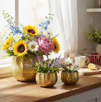 Product Decorative bowl brass metal bowl Ø22/18/14cm set of 3