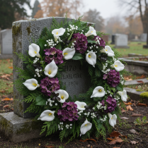 Product Calla lilies on wires, small, white, 50 pieces