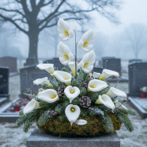 Product Calla lilies, medium, on wire, 50 pieces