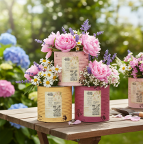 Product Vintage Design Flower Pot Can for Living Room and Office Decoration 15cm 3pcs