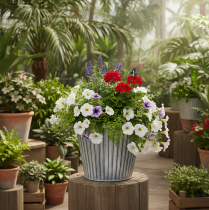 Product Plant pot, decorative pot with handles, metal pot for planting Ø25.5cm