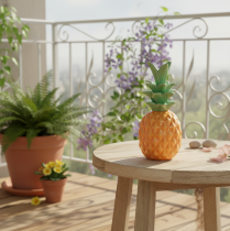 Product Decorative pineapple ceramic, colorful ceramic decoration, assorted, 17cm, 3 pieces