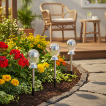 Product ProductName
Set of 4 Solar Garden Globe Lights with Ground Stakes – 36 cm Height
ProductDescription
<div>
<h2>Stylish and Practical Solar Garden Globe Lights</h2>
<p>Illuminate your outdoor spaces with this set of four solar-powered garden gl