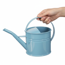Product Decorative Watering Can Flower Pot Blue Metal 28x13x17cm 1.25l Garden Balcony Decoration