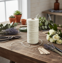 Product Jute cord, natural jute twine, natural colors, bleached, Ø3mm, L200m