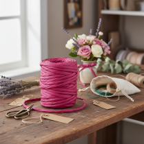 Product Paper cord 6mm 23m pink