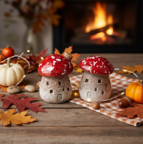 Product Mushroom House Decoration Miniature Fly Agaric 6cm 2pcs