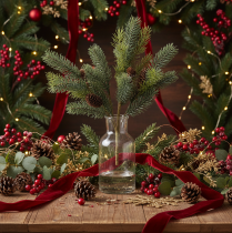 Product Artificial Pine Branch with Cones 41cm – Christmas Decoration
