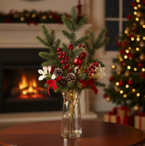 Product Artificial fir branch for table decoration and arrangements, 45cm, 3 pieces