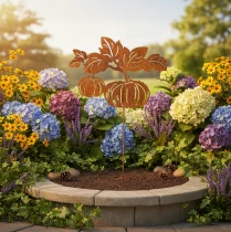 Product Metal Pumpkin Garden Stake – Rustic Autumn Decoration, 100cm