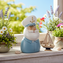 Product Maritime Captain Decorative Figure with Glasses and Hat – 16cm